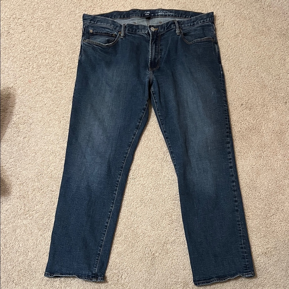 GAP Men's Relaxed Fit Jeans in Deep Blue 40x32